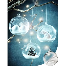 3" Dia Hanging Glass Globe Terrarium Candle Holder Bulk | Sold by Case of 12   382400479606